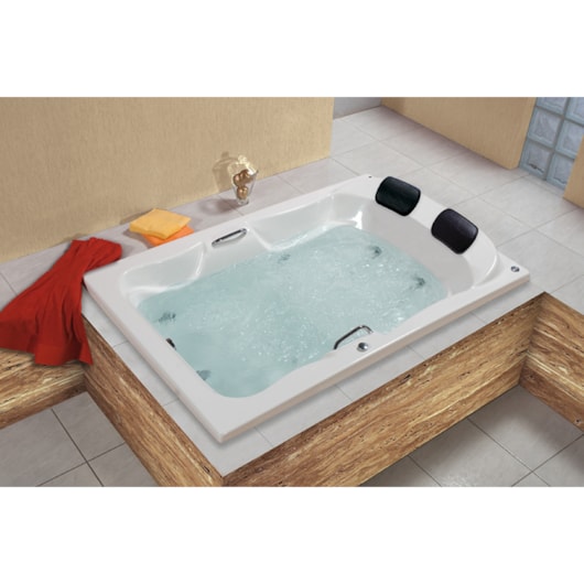 Banheira De Gel Coat Dupla Com Aquecedor Serenade Maggiore Gran Luxo Astra 180x120cm - Imagem principal - 018e2d94-9f2c-44f9-aac1-8dd49e143ac5