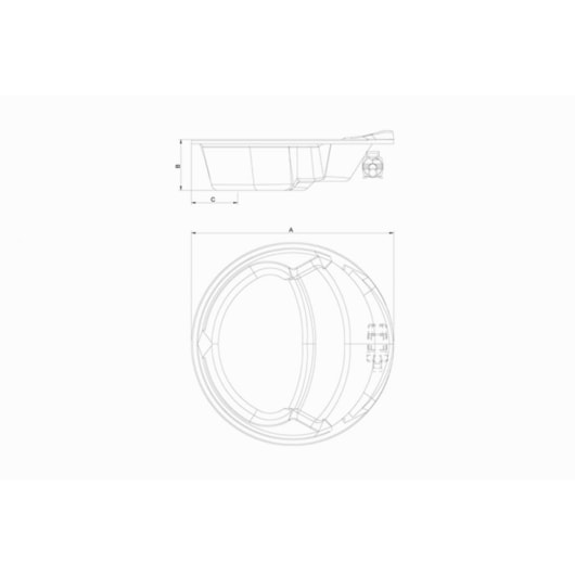 Banheira De Gel Coat Dupla Firenze Super Luxo 140x45cm Com Aquecedor Astra - Imagem principal - 8b5e8dcf-1443-4c05-82f9-319e08b4a20b