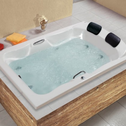 Banheira De Gel Coat Dupla Serenade Maggiore Luxo 180x120cm Astra