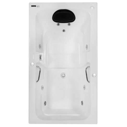 Banheira De Gel Coat Individual Box Gran Luxo 120x80cm Com Aquecedor Astra - Imagem principal - 20e40f4a-90cb-4900-b05a-b5c435553575