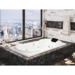 Banheira De Gel Coat Individual Due Gran Luxo 180x90cm Astra