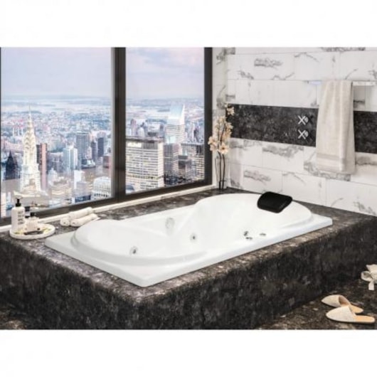 Banheira De Gel Coat Individual Due Gran Luxo 180x90cm Com Aquecedor Astra - Imagem principal - 3daf15eb-5cc6-4ed3-8e22-7111eb5f03a3