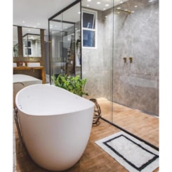 Banheira De Imersão Duramat Sampa Branco Fosco Acetinado Com Giroacqua Cor Especial Sabbia