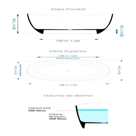 Banheira De Imersão Duramat Sampa Branco Fosco Acetinado Com Giroacqua Cromado Sabbia - Imagem principal - 60c60abc-d511-41dc-9c51-036a17d1da36