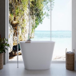 Banheira De Imersão Duramatt Alagoas Branco Fosco Acetinado Com Giroacqua Preto Fosco Sabbia