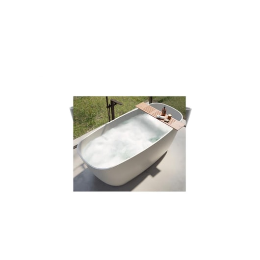 Banheira De Imersão Duramatt Amazônia Branco Fosco Acetinado Com Giroacqua Cromado Sabbia - Imagem principal - 1a6cf505-1adc-4e81-8211-bf3c12e2cd71