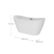 Banheira De Imersão Gel Coat Mavie Branca Ouro Fino 160cm - 7748b5a1-0f52-4110-b549-0ad8e902312a