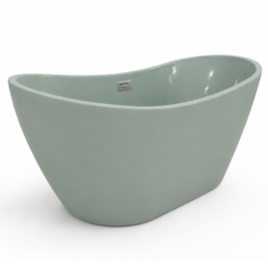 Banheira De Imersão Mavie Verde Oliva Ouro Fino 160cm - Imagem principal - 4140b29b-fe14-4112-8dd6-8b483be2c579