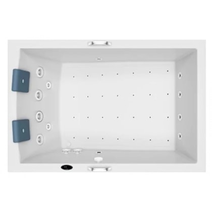 Banheira Dupla Pietá Com Blower E Aquecedor Jacuzzi 180x120cm
