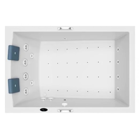 Banheira Dupla Pietá Com Blower E Aquecedor Jacuzzi 180x120cm - Imagem principal - 863c7610-9365-48b8-aa92-07ac23eca9bd