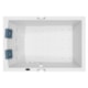 Banheira Dupla Pietá Com Blower E Aquecedor Jacuzzi 180x120cm - ae8eea00-32b1-4f76-8e29-ed2bd1599508