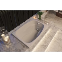 Banheira Kapsis G1A P1 Com Aquecedor Jacuzzi 115x79cm