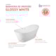 Banheira Moderna Porto Belo Glossy White Immersi 240L 170x81x68cm - 78633700-7d82-4e31-afd3-0cb747fb35db