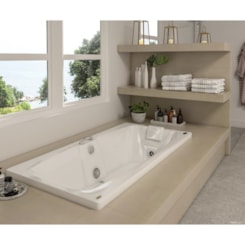 Banheira Mysia G1 P1 Com Aquecedor Jacuzzi 183x90cm