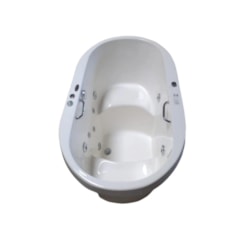 Banheira Ofurô Com Hidromassagem E Aquecedor Casa Inteligente Heatiro Dupla 140 Aquecimento Top Line Ouro Fino