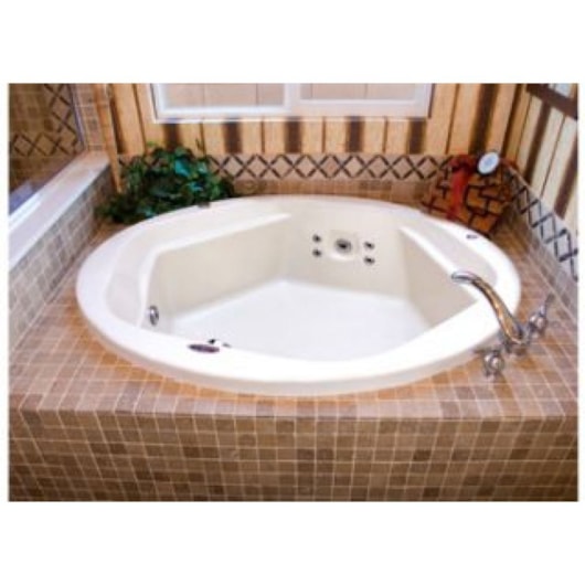 Banheira Redonda Acrilluna Standard 160x50cm Com Hidromassagem Ouro Fino - Imagem principal - 5860137a-1ba6-49c3-b5b3-5579222d1541