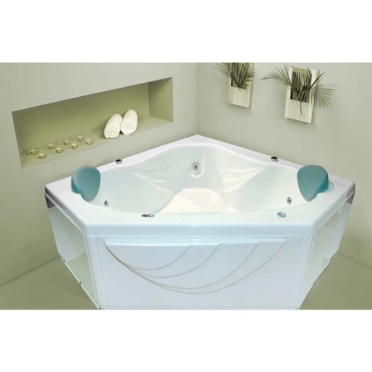 Banheira Semioval Acrilnew Standard 176x95cm Com Hidromassagem Ouro Fino - Imagem principal - 551f3651-738b-4ddf-8452-776c723cbbd7