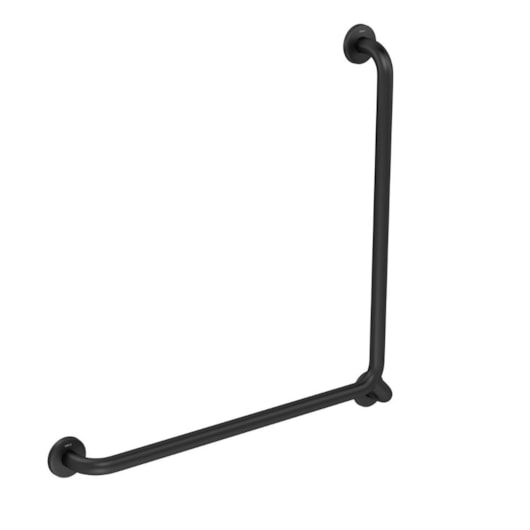 Barra De Apoio L Conforto Black Mate Deca 70x70cm - Imagem principal - 9dc7d4a7-46ce-46ae-8340-9d9118a14369