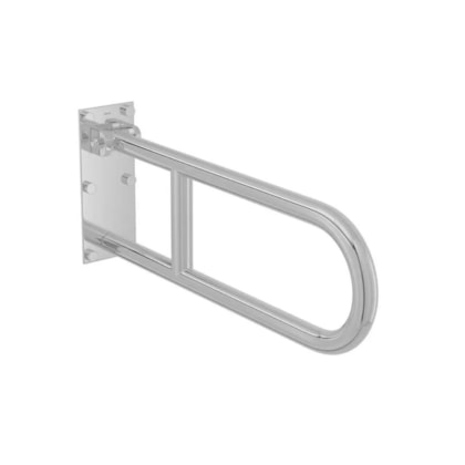 Barra De Apoio Lateral Articulada De Acessibilidade Conforto De Aço Polido Deca 60cm