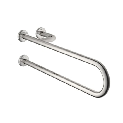 Barra De Apoio Lateral Fixa Esquerda De Acessibilidade Conforto Inox Polido Deca 80cm