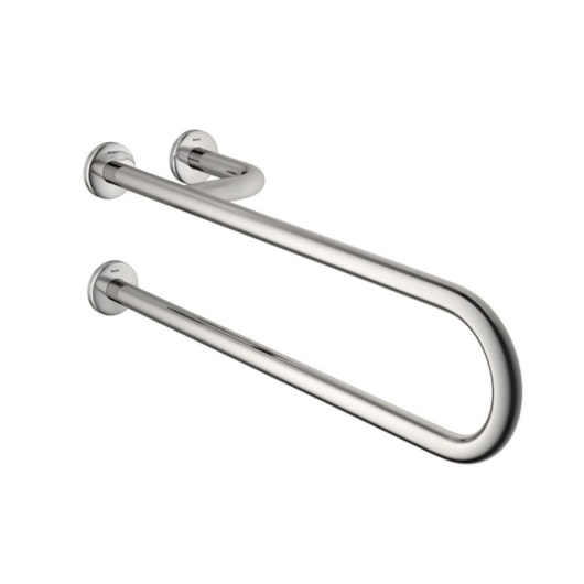Barra De Apoio Lateral Fixa Esquerda De Acessibilidade Conforto Inox Polido Deca 80cm - Imagem principal - 8115a069-9f7a-4587-a316-0aaf27c8c990