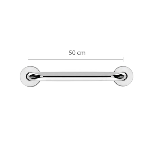 Barra Inox De Apoio Astra 50cm - Imagem principal - 9865a778-e0c9-420e-a71f-016d3fcda411