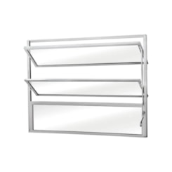 Basculante Vidro Mini Boreal Branco Soft MGM 60x60cm