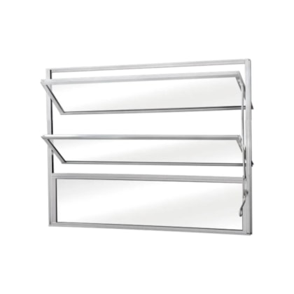 Basculante Vidro Mini Boreal Branco Soft MGM 60x60cm