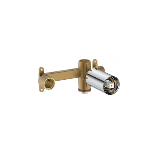 Base Monocomando Para Lavatório De Parede Ona Cromado Roca - Imagem principal - c813b0a5-dc70-41d9-851a-05d53503a4de