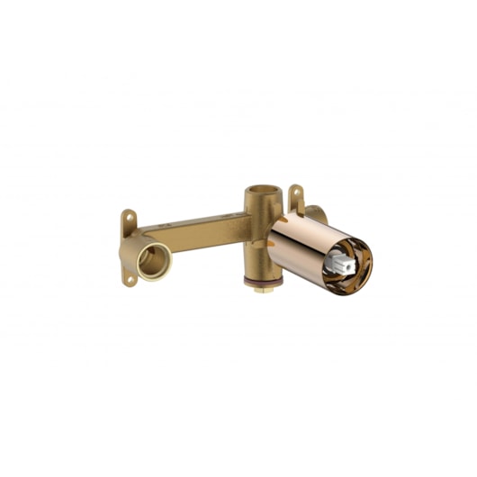 Base Monocomando Para Lavatório De Parede Ona Rose Gold Roca - Imagem principal - 0f95578f-3260-4805-a366-29aa8edb1f34