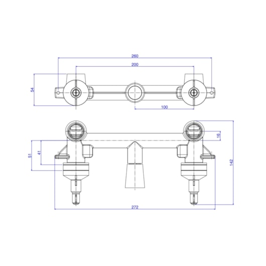 Base Para Ducha Higiênica Duplo Comando 4894.005 Deca - Imagem principal - cd5bc3b8-1b39-4a16-85f6-c7d053a51ed1