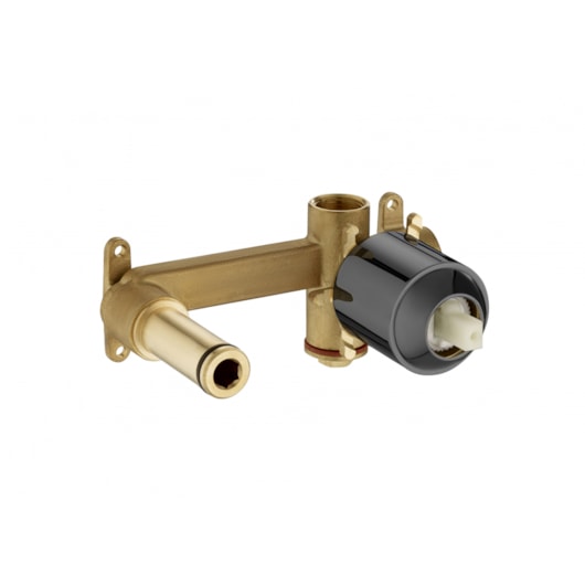 Base Para Monocomando De Embutir Para Lavatório De Parede Insígnia Titanium Black Roca - Imagem principal - b90939c4-8b52-44eb-b411-4e44c7b9e542