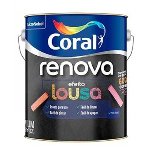 Base Renova Efeito Lousa Acetinado 3,2L Coral - Imagem principal - 1143e5d8-bf17-4f29-9947-c4052487c65d