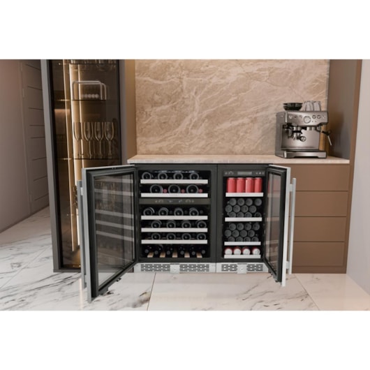 Beer Center Senses Dual Zone T Smart 27 Garrafas Tramontina - Imagem principal - fa383e46-3f89-4aa7-b05a-4cffd0832616