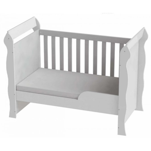 Berço Infantil Mini Cama Mirelli Branco Brilho Carolina Baby - Imagem principal - c91d5e09-0e2e-41cb-af0d-86b6d701b163