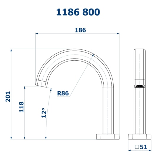 Bica Curva Baixa Para Lavatório De Mesa Preto Fosco Fani - Imagem principal - ecb3c57b-ce59-446e-942c-fc6c4be59431