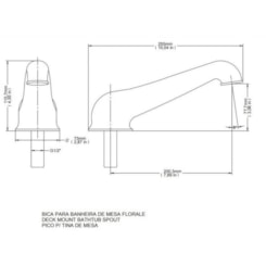 Bica Para Banheira De Mesa Cromada Docol