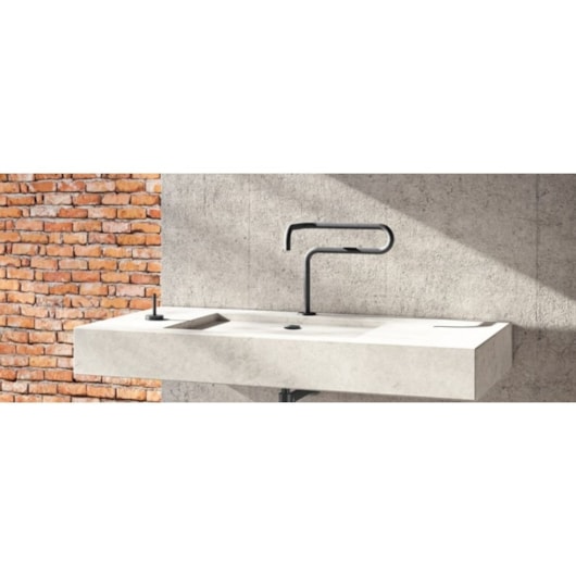 Bica Para Lavatório De Mesa Com Conexões Espontâneas Grafite Jateado Docol - Imagem principal - 5f4215e4-fa88-417a-83c3-22544bece08f
