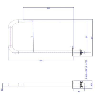 Bica Para Lavatório De Mesa Quadrada G Decayou Black Mate Deca