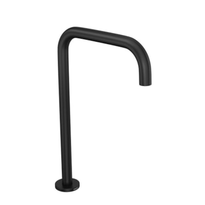 Bica Para Lavatório De Mesa Quadrada G Decayou Black Mate Deca