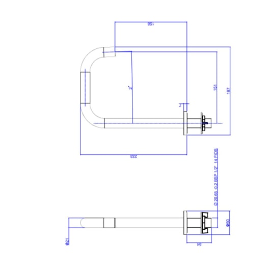 Bica Para Lavatório De Mesa Quadrada P Decayou Brown Matte Deca - Imagem principal - fbfabcbe-ed05-41e8-a5ea-fa97ffca58e9