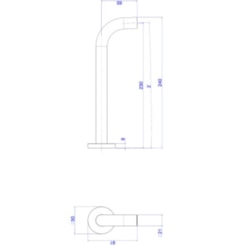 Bica Para Lavatório De Parede M You Summer Gold Deca