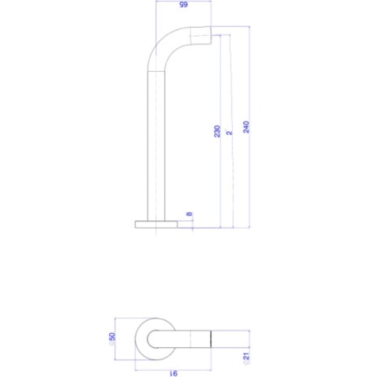 Bica Para Lavatório De Parede M You Summer Gold Deca - Imagem principal - f8e8bdb6-1f80-4252-a85e-7d7b5abeffb4