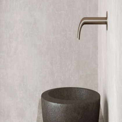 Bica Para Lavatório De Parede Mix Match 230 Grafite Escovado Docol