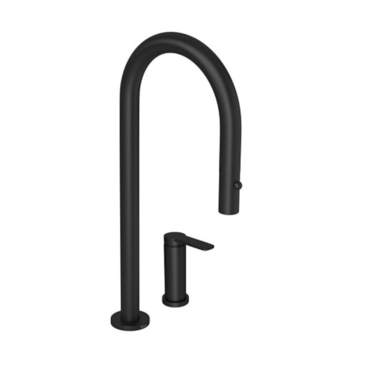 Bica Para Monocomando De Cozinha De Mesa You Curva Black Matte Deca - Imagem principal - a560f53d-d178-42e5-b98c-1a941749fd0b