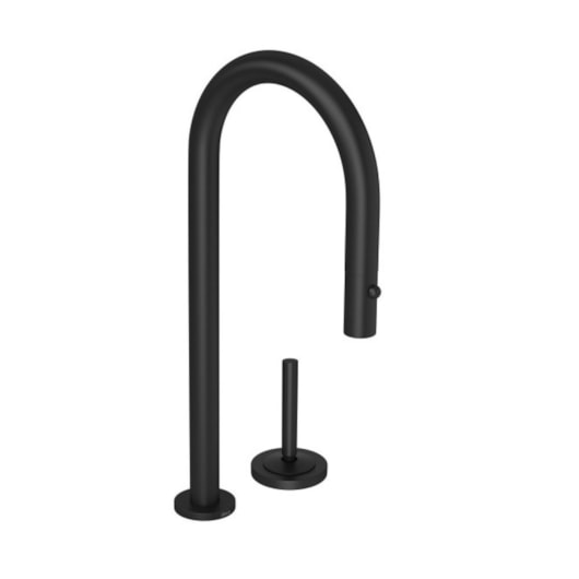 Bica Para Monocomando De Cozinha De Mesa You Curva Black Matte Deca - Imagem principal - e3a41777-12ed-481a-a84f-b3540253fc77
