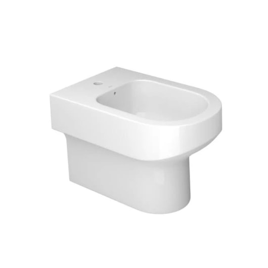 Bidê Com 1 Furo Para Ducha Vertical Carrara Branco Deca - Imagem principal - efc8e66d-80b7-4b58-abcb-0cad1d905998