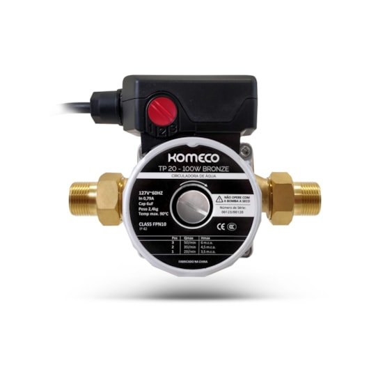 Bomba Circuladora De Agua TP20 Bronze 220V Komeco - Imagem principal - 393d0c45-562c-47ba-98fe-edaa89747549