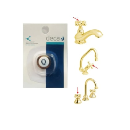 Botão Q Dourado Para Acabamento Deca Belle Epoque Dourado Deca