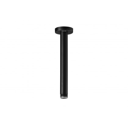 Braço Para Chuveiro De Teto Redondo Black Matte Roca 20cm